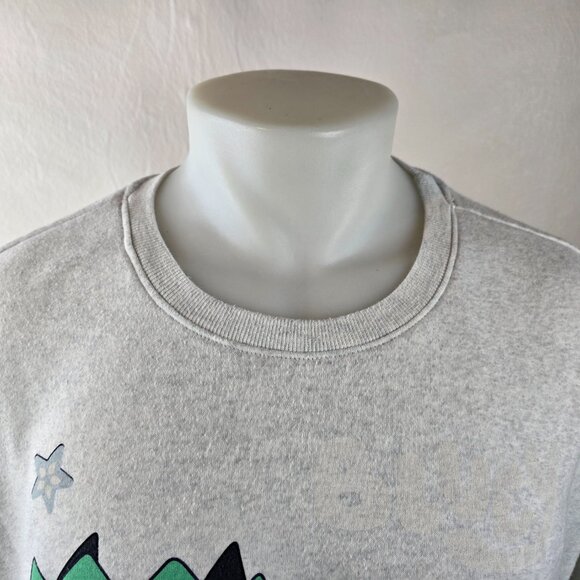 Bluey Sweatshirt Men 2XL Gray Crewneck Family Graphic Pullover Cozy Cartoon TV - Picture 3 of 8